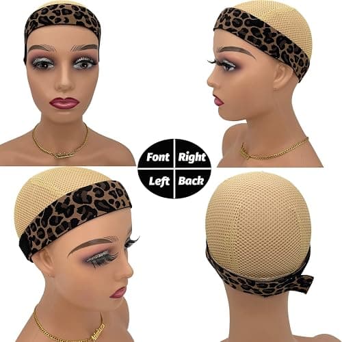 Atimiaza 3 Pcs Elastic Bands for Wigs - Lace Melting, Edge Wrap to Lay Edges (Silver, Leopard, Black Pack) thumbnail 5