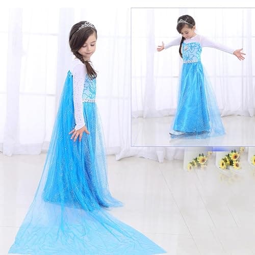 Familycrazy Princess Costume Princess Dresses for Girls Dress up Fancy Halloween Christmas for Toddler thumbnail 2