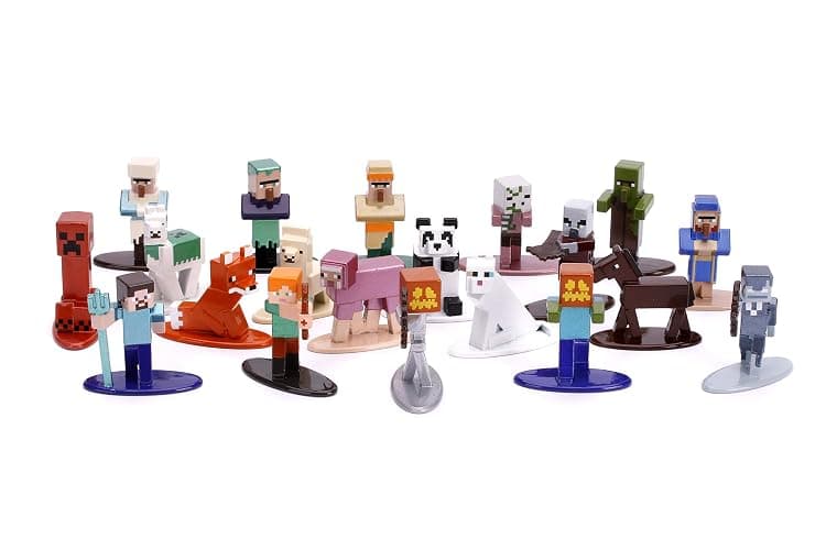 JADA Toys Nano METALFIGS Minecraft 20-Pack Wave 3, 1.65" Die-Cast Collectible Figures 31431, Brown thumbnail 4