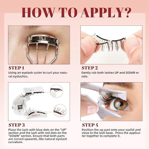 Higu clace Magnetic-Eyelashes, Soft Reusable Magnetic Eyelashes with Applicator No Glue Needed Brown Manga Lashes Comfortable for Makeup Can Cosplay(GD-Soft-RC-D) thumbnail 6