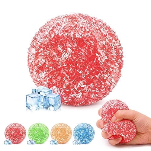 Crunchy Slushie Squishy Stress Ball, Upgraded Ice Slushie Squeeze Ball (1, #B) - Image 1