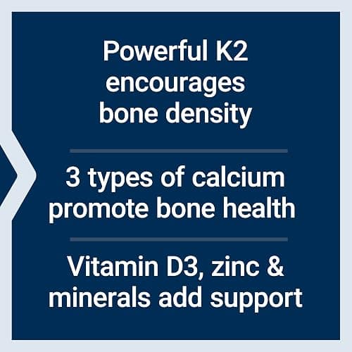Life Extension Bone Restore Elite Calcium Supplement with Super Potent K2, Calcium, Vitamin D3, Magnesium, Boron, zinc, Vitamin K2, for Bone Health, Gluten-Free, Non-GMO, 120 Capsules thumbnail 4