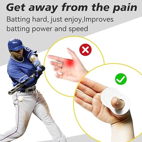 2 Pack Batter's Baseball Thumb Guard for Pro Batters, Hitter Training Aid, Thumb Guard Baseball & Softball Baseball Batting Grip Baseball Accessories Baseball Training Equipment Reduce Bat Sting-Black thumbnail 2