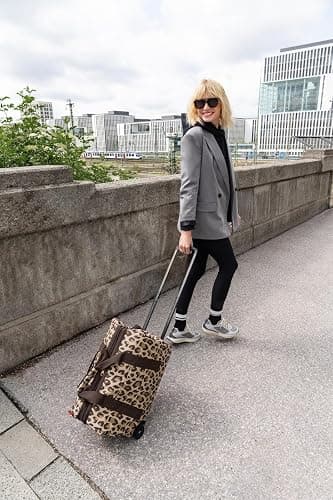 reisenthel allrounder Trolley leo macchiato – Vielseitige Reisetasche auf Rollen für Reisen, Arbeit oder Freizeit – 2-stufiger Teleskopgriff, 2 leichtgängige Rollen thumbnail 8