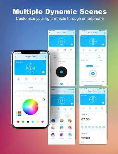 DAYBETTER Smart RGB Led Strip Lights, 300ft Led Lights for Bedroom with App Control, Multicolor Changing Led Light Strips Apply for Home Decor, Living Room, Kitchen, Home Party Decoration thumbnail 5