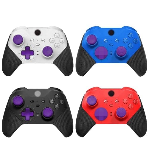 Accessories for Xbox One Elite Series 2 Controller(Model 1797), Metal Thumbsticks Paddles Joysticks Replacement Parts Kits Compatible with Xbox Elite Wireless Controller Series 2 Core(Purple) thumbnail 2