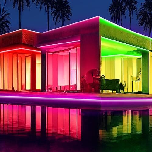 segrass Flexible LED neon Lights Strip 10M 24v RGB with Remote,APP Control, IP65 Waterproof for Bedroom,Room,Outdoors Decor - 10M thumbnail 5