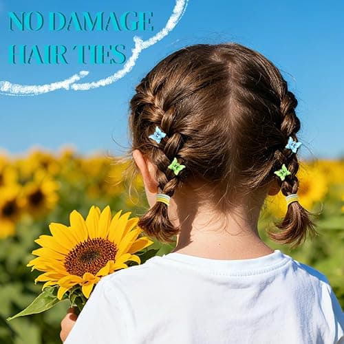 IKOCO 826PCS Hair Accessories for Girls, Elastic Hair Ties with Colorful Clips and Tools thumbnail 4