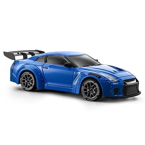 ACAMMZAR RC Drift Car, 1:24 Remote Control Car for Kids, 20KM/H 4WD High Speed RC Cars with Lights, Extra Racing Tires, Vehicle for Adults Boys Girls, Blue thumbnail 8