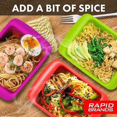 Rapid Ramen Cooker | Microwavable Cookware for Instant Ramen | BPA Free and Dishwasher Safe | Perfect for Dorm, Small Kitchen or Office | Pink, 1-Pack thumbnail 4