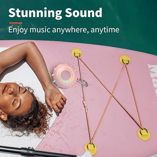HEYSONG Waterproof Shower Bluetooth Speaker, Durable & Portable with Clear Sound, Ideal for Shower, Pool, Beach & Kayaking – Great Gift for Girls, Women thumbnail 5