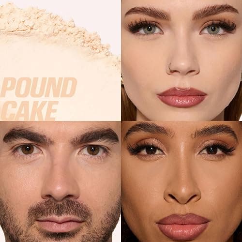 Huda Beauty Baby Bake Mini Easy Bake Loose Baking & Setting Powder - Pound Cake (fair, light, medium, and tan skin tones.) .21 Oz / 6g. thumbnail 3