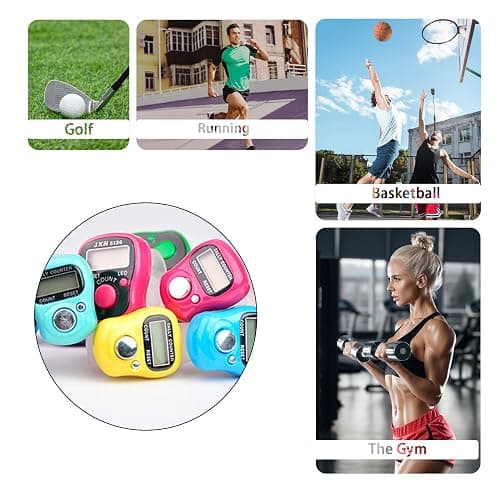 TESEAS Electronic Finger Counter, 5-Digit Number Count Clicker Mini LCD Digital Display Hand Tally Counter, Resettable Counters Clickers for Knitting, Crochet, Coaching, Lap, Golf, Toddler & Fidget thumbnail 6