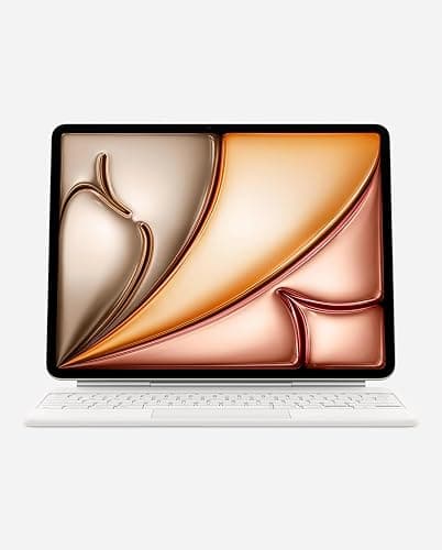 Apple Magic Keyboard: Keyboard and Case for iPad Air 13-inch (M2, M3, and M4), US English — White thumbnail 6