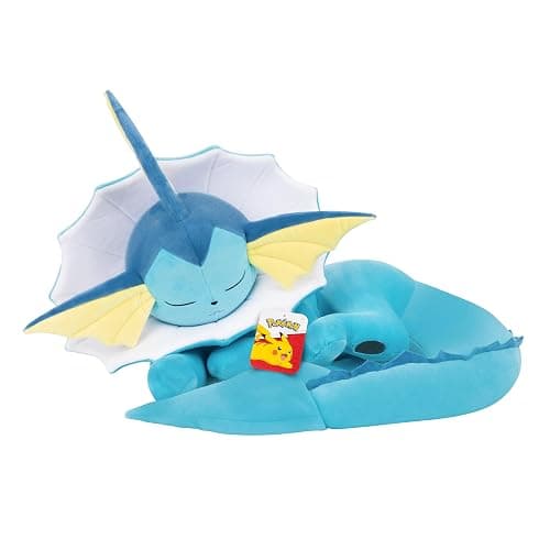 Pokemon Vaporeon Sleeping Plush - 18-Inch Premium Plush in Sleeping Pose thumbnail 5