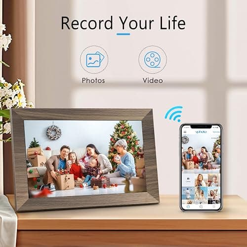 Canupdog 10.1 WiFi Digital Picture Frame, IPS Touch Screen Smart Cloud Digital Photo Frame with 16GB Storage, Wall Mountable, Auto-Rotate, Share Photos From Anywhere Via App, Email thumbnail 7