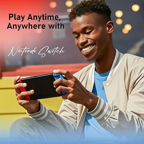 Nintendo Switch with Neon Blue and Neon Red Joy‑Con V2 (Red & Blue Switch) thumbnail 6