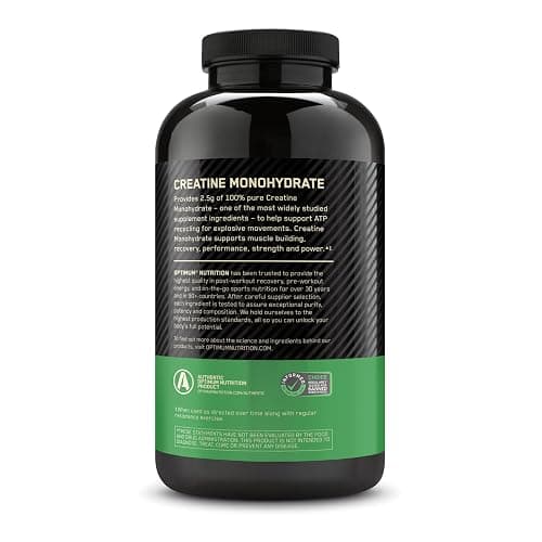 Optimum Nutrition Micronized Creatine Monohydrate Capsules, Keto Friendly, 2500mg, 300 Capsules (Packaging May Vary) thumbnail 10