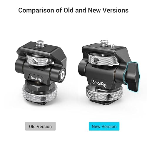(Mise à Niveau) SMALLRIG Support de Moniteur avec Cold Shoe, Réglable Pivotant à 360° et Inclinable à 180° avec Goupilles de Positionnement Rebondissantes pour Moniteurs 5" et 7" - 2905B thumbnail 4