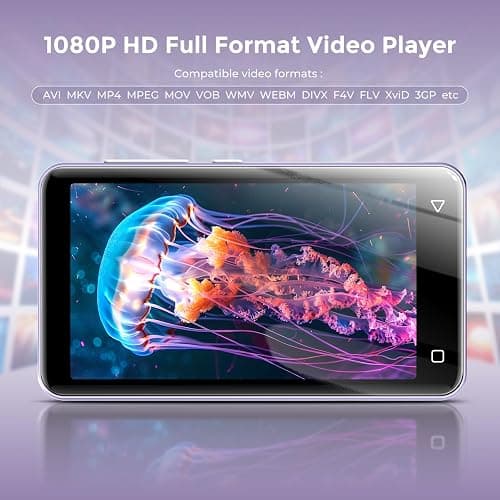 innioasis 80GB MP3 Player with Bluetooth and WiFi, MP3 Player for Kids with Spotify, Spotify Kids, Pandora, Audible, 4.0" Touch Screen Music Player with Parental Controls, Up to 1TB (White+ Purple) thumbnail 5