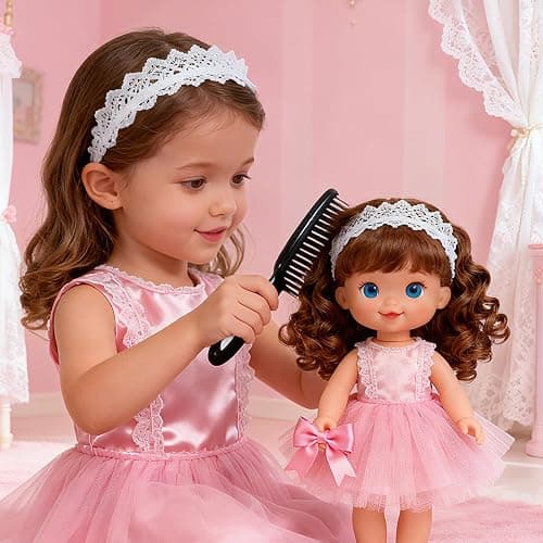 Doll Hair Brush Compatible with American Girl, Doll Wig Brush Set with Spray Bottle Detangle Brush Curly Hair Comb Set Fit for American Girl Doll Accessories, Doll Head Hair Styling Brush Set 8 PCS· thumbnail 3