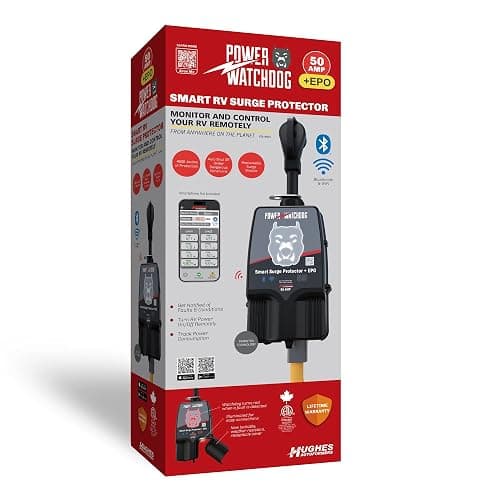 Power Watchdog PWD50EPOW Smart RV Surge Protector, 50A, WiFi, IP65 | Patented WiFi & Bluetooth connectivity monitors voltage, amperage & wattage. thumbnail 5