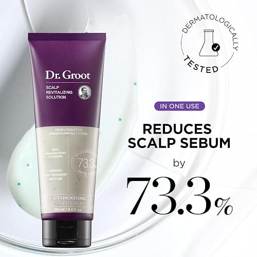 Dr. Groot Thickening Shampoo & Conditioner Set for Hair Loss – Clinical Results with Biotin and Rosemary for Hair Thinning, Shedding, Scalp Repair and Treatment thumbnail 5