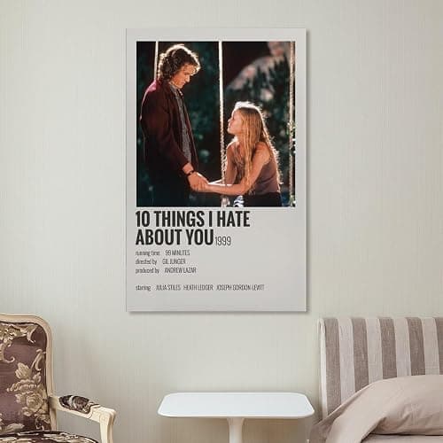 10 Things I Hate About You Classic Movie Posters Vintage Wall Art Canvas Painting for Bedroom Living Room Decor 08x12inch(20x30cm) Unframe-style-2 thumbnail 7