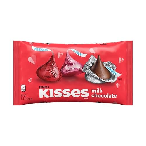 HERSHEY'S KISSES Milk Chocolate, Valentine's Candy Bag, 10.1 oz thumbnail 3