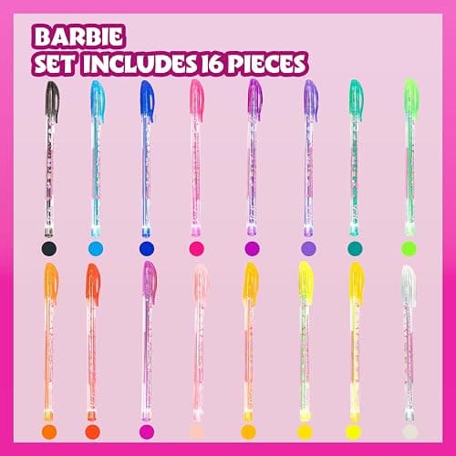 Barbie 16 Piece Glitter Pen Body Art Set, Glittery and Bright Colors, Ages 3+ by Townley Girl thumbnail 4