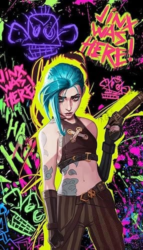 League of Legs Get Jinxed Poster 18x24 – Arcane-Style Gaming Wall Art - Image 1