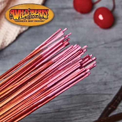 Wild Berry Incense Sticks - Cherry Vanilla - Fresh Cherry Blend with Rich Vanilla - Hand Dipped in The USA (100 Count) thumbnail 2