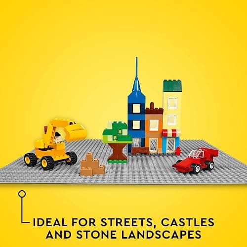 LEGO Classic Gray Baseplate Square 48x48 Stud Foundation to Build, Play, and Display Brick Creations, Great for City Streets, Castle, and Mountain Scenes, 11024 thumbnail 3