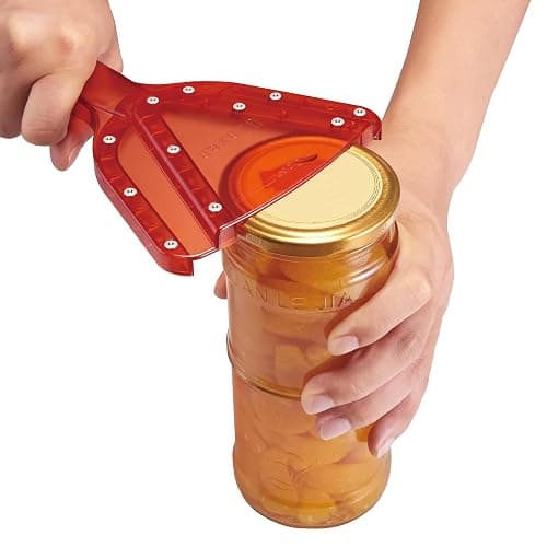 Uinxan Jar Opener for Weak Hand & Seniors with Arthritis,Easy Twist Off Bottle Caps,Patent | Unique Kitchen Gadgets, Christmas Gifts for Elderly/Women/Men (Red) thumbnail 6