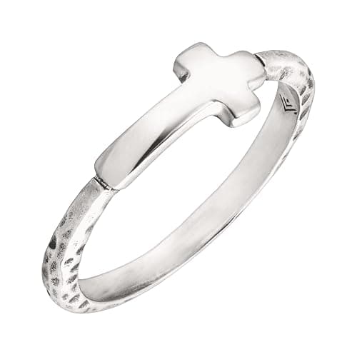 Silpada 'Simplex Cross' Horizontal Cross Textured Ring in Sterling Silver thumbnail 2