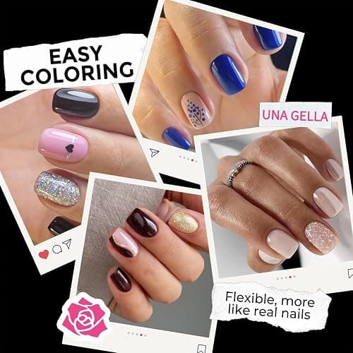 UNA GELLA Extra Short Square Nail Tips XS 216pcs Pre-shape Extra Short Square Press on Nails Gel Tips Full Cover Acrylic Nails False Nails For DIY Salon 12 Sizes thumbnail 3