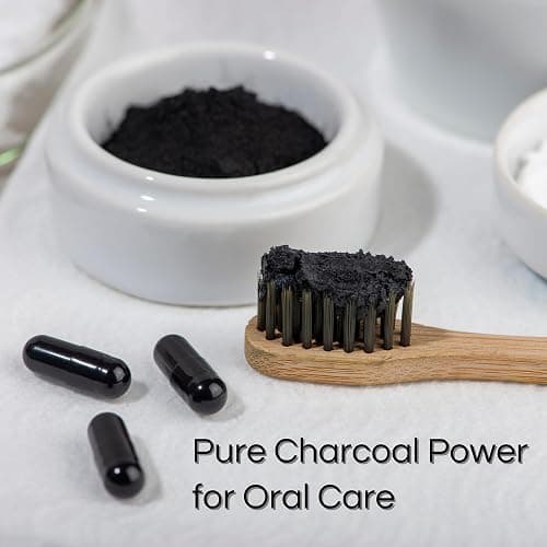 Schizandu Activated Coconut Charcoal Capsules – Vegan, Organic, Non-GMO, No Additives – 210 Count, X-Large Bottle thumbnail 6