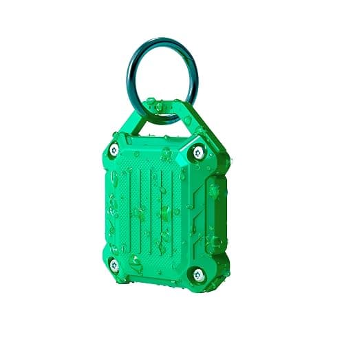 Dovick- Waterproof Airtag Keychain Holder Case,Screw Full Cover Compatible with Apple Air Tag Tracker Key Ring (Green 1Pack) - Image 1