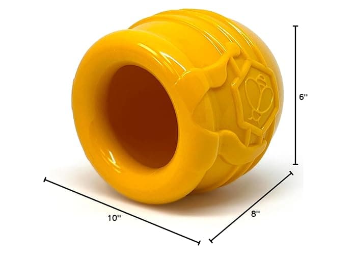 SodaPup Honey Pot – Durable Dog Treat Dispenser & Enrichment Toy Made in USA from Non-Toxic, Pet Safe, Food Safe Natural Rubber Material for Mental Stimulation, Problem Chewing, Calming Nerves, & More thumbnail 7