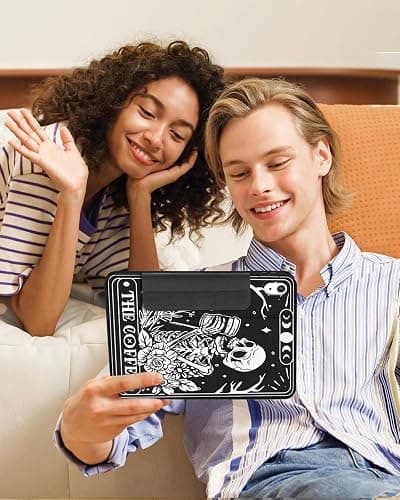 Miss Adola for iPad A16 Case/10th Generation Case - 10.9 Inch 2022 Tablet Cover with Pen Holder for Women Boys Girls Men Cute Cartoon Cool Funny Funda for iPad 11th 11 Inch 2025, Coffee Skull thumbnail 6