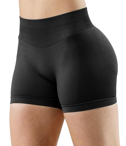 Unthewe Womens Workout Seamless Scrunch Butt Lifting Shorts High Waisted Tummy Control Gym Yoga Shorts thumbnail 5