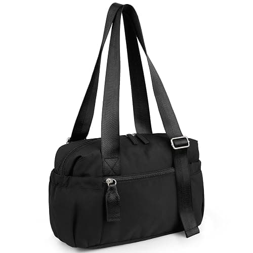 Vorspack Mini Gym Bag for Women - Small Duffle Bag Lightweight Duffel Bag with Wet Pocket Cute Sports Bag for Gym Dance Yoga - Black - Image 1