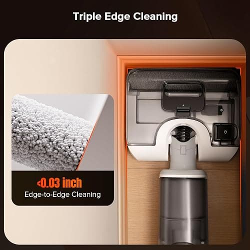 roborock F25 GT Vacuum Mop All in One, Wet Dry Vacuum Cleaner Cordless, 20000Pa Floor Cleaner Machine for Tile Hardwood Wood Vinyl Floor, Edge to Edge Self Cleaning Electric Mop with 180° Lie-Flat thumbnail 8