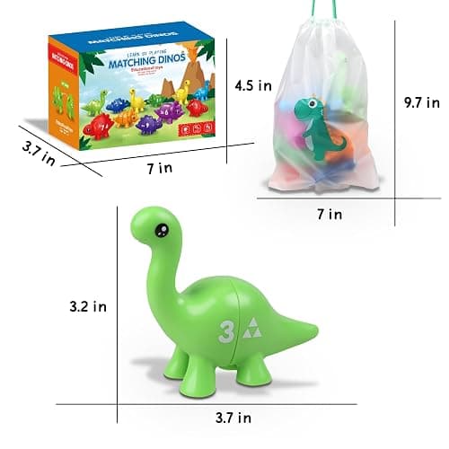 Toddler Dinosaur Montessori Toys for 1 2 3 4 Year Old Boy Girl Birthday Gift - Kids Preschool Learning Activities Educational Travel Outdoor Sensory Toys for Toddlers 1-3 - Baby Toys 12-18 Months thumbnail 2