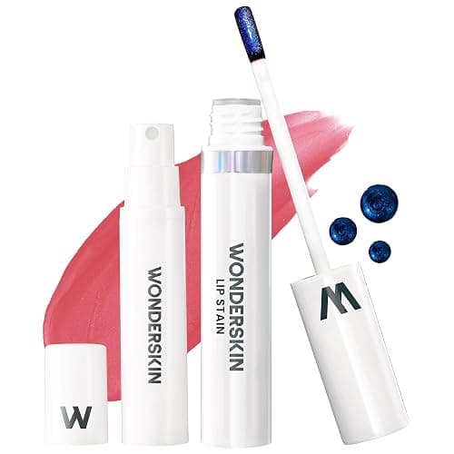 Wonderskin Wonder Blading All Day Lip Stain Peel Off Masque and Reveal Kit - Long Lasting, Waterproof Pink Lip Tint, Transfer Proof Natural Makeup Stain Kit (Romance) - Image 1