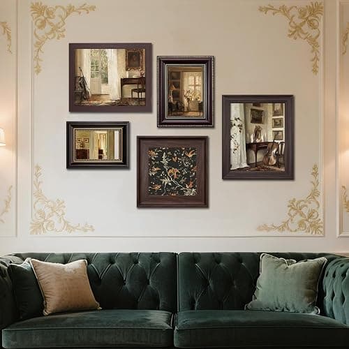 10 Pack Vintage Picture Frames for Wall or Tabletop Display Ornate Vintage Picture Frames Vintage Wall Art for Gallery Bedroom Living Room Antique Photo Frame for Wall Décor(Classic) thumbnail 6