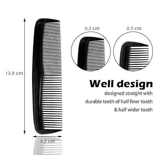 Soft 'N Style Hair Care 4-Pack Comb - Not Breakable - mens comb/fine tooth comb/peines para cabello thumbnail 2