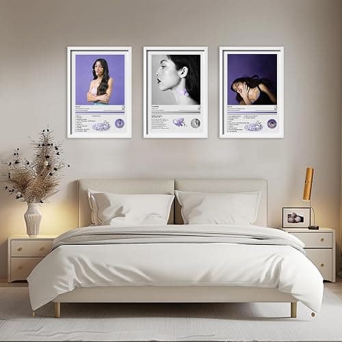 Olivia Rodrigo GUTS, VAMPIRE and SOUR Music Album Cover Set of 3, Canvas Art Poster for Room, Wall Decor for Modern Family Aesthetic, Unframed, 8x12 Inch (20x30cm) thumbnail 2
