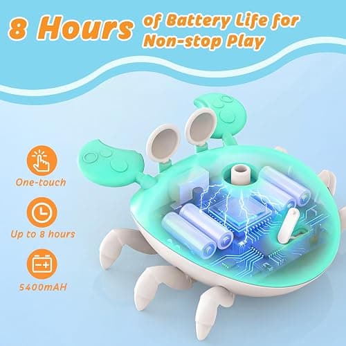 TENGIZUOHZ Water Table Pump, Rechargeable 5400mAh Water Pump for Water Table Powered Continuous with 8Hrs Playtime,IP67 Waterproof 2 Flow Settings Outdoor Water Table Accessories for Kids Boys Girls thumbnail 7