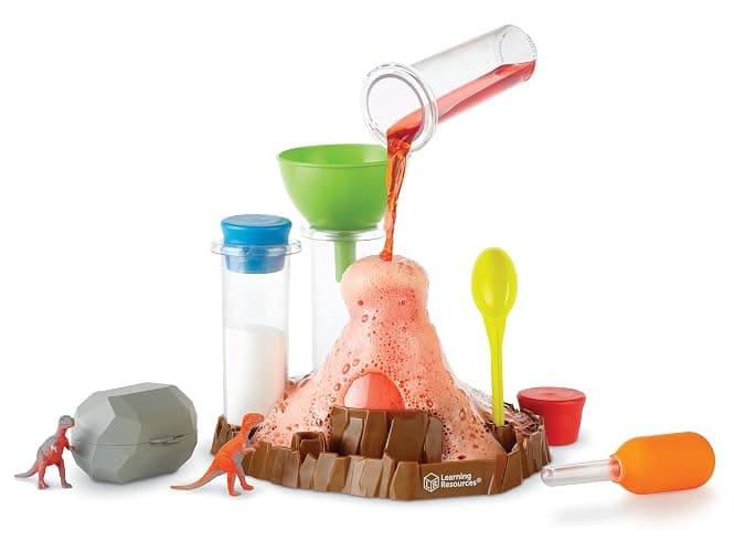 Learning Resources Forschungslabor „Blubbernder Vulkan“ für Vorschüler, ab 4 Jahren, Kinder-Chemiebaukasten mit schäumender Reaktion, Mint-Spielzeug für Kinder, 13-teilig thumbnail 7